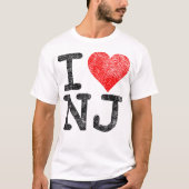 Ik hou van New Jersey in hart en nieren T-shirt (Voorkant)