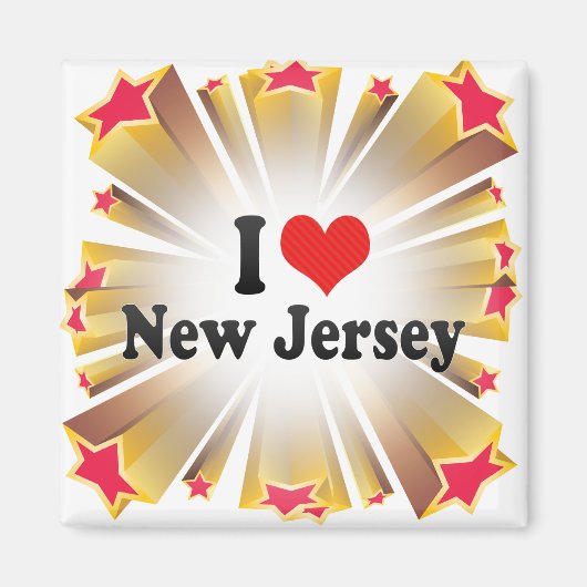 Ik hou van New Jersey Magneet (Voorkant)