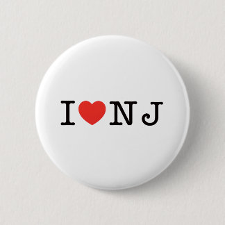 Ik hou van New Jersey Ronde Button 5,7 Cm