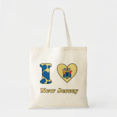 Ik hou van New Jersey Tote Bag (Voorkant)