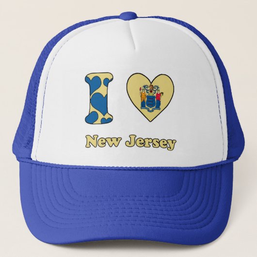 Ik hou van New Jersey Trucker Pet (Voorkant)