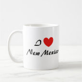 Ik hou van New Mexico Heart Typography Coffee Mok (Links)