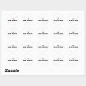 Ik hou van New Mexico Ronde Sticker (Vel)