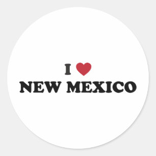 Ik hou van New Mexico Ronde Sticker