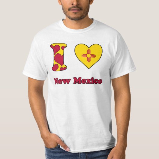 Ik hou van New Mexico T-shirt (Voorkant)