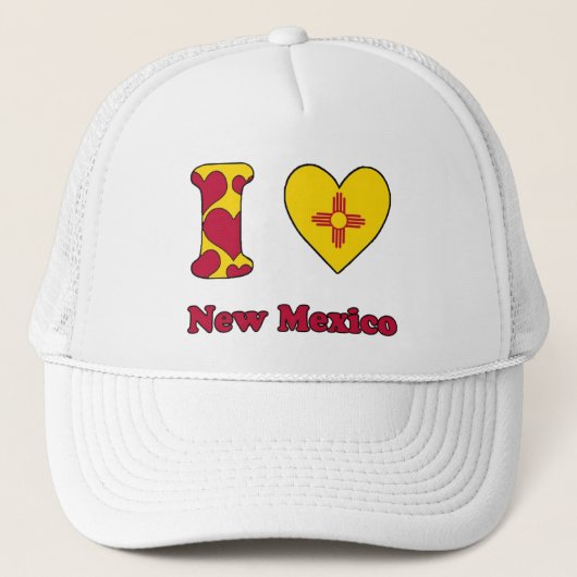 Ik hou van New Mexico Trucker Pet (Voorkant)