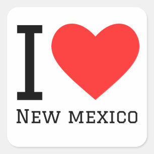 Ik hou van New Mexico Vierkante Sticker