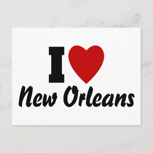 Ik hou van New Orleans Briefkaart (Voorkant)