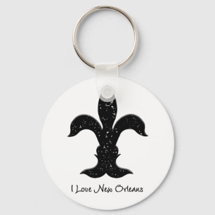 Ik hou van New Orleans, hedendaagse Fleur de lis ( Sleutelhanger