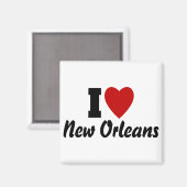 Ik hou van New Orleans Magneet (Voorkant / Achterkant)
