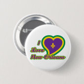 Ik hou van New Orleans Ronde Button 5,7 Cm (Voorkant /achterkant)
