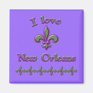 Ik hou van New Orleans T-shirten, Mokken, Buttonne Magneet