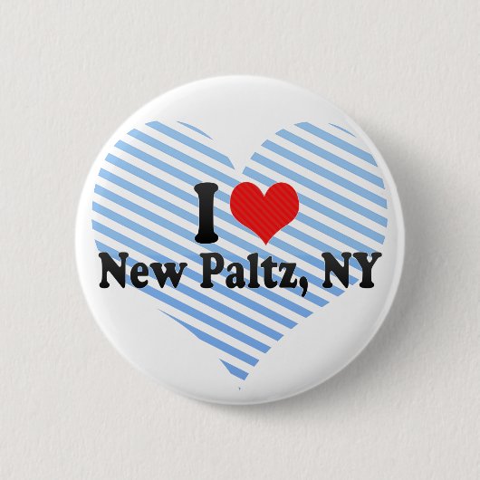 Ik hou van New Paltz, NY Ronde Button 5,7 Cm (Voorkant)