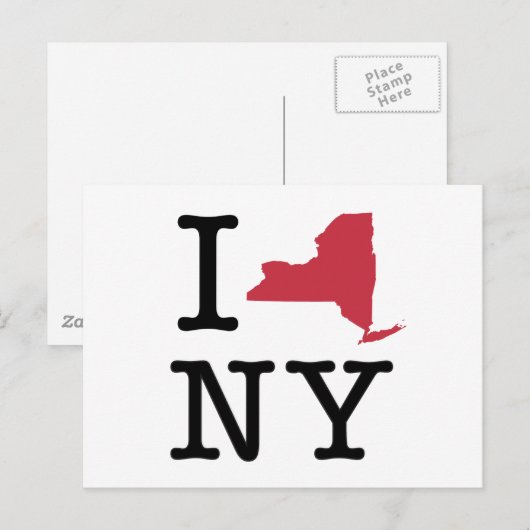 Ik hou van New York Briefkaart (Voorkant / Achterkant)
