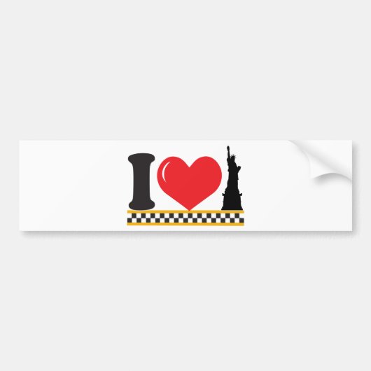 Ik hou van New York Bumpersticker (Voorkant)