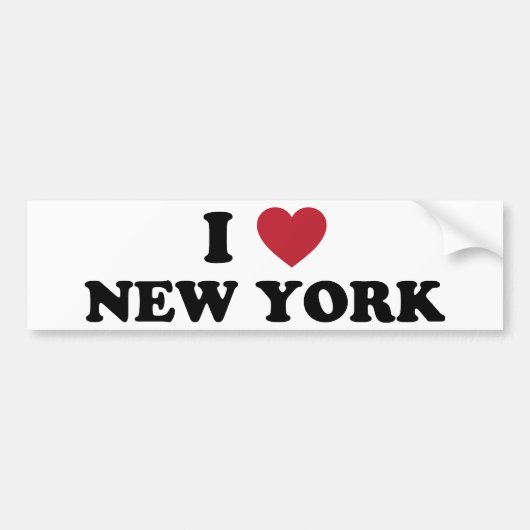 Ik hou van New York Bumpersticker (Voorkant)