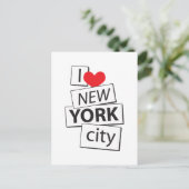 Ik hou van New York City Briefkaart (Staand voorkant)