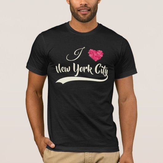 Ik hou van New York City. Gepersonaliseerde T-Shir T-shirt (Voorkant)