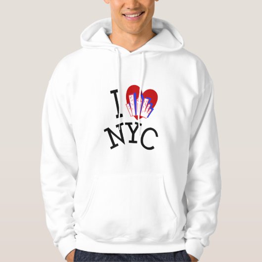 Ik hou van New York City Hoodie (Voorkant)