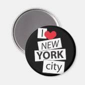 Ik hou van New York City Magneet (Voorkant / Achterkant)