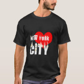 Ik hou van New York City mooi T-shirt (Voorkant)