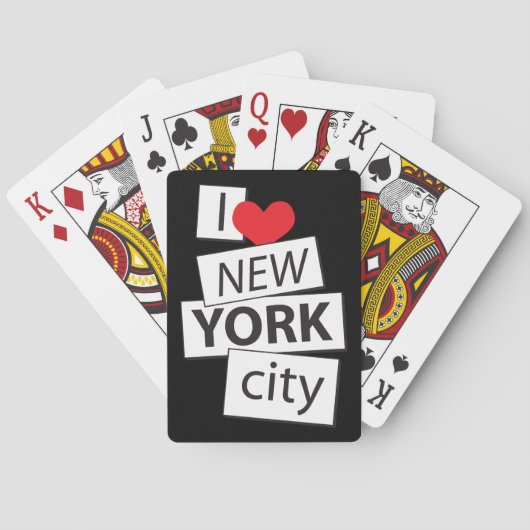 Ik hou van New York City Pokerkaarten (Achterkant)