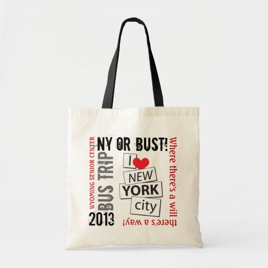 Ik hou van New York City Tote Bag (Voorkant)