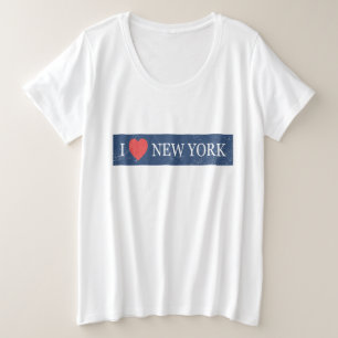 Ik hou van New York - Classic NYC Souvenir Heart D Grote Maat T-shirt