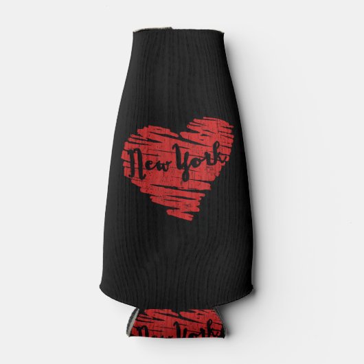 Ik hou van New York Hart NY Flesjeskoeler (Voorkant)