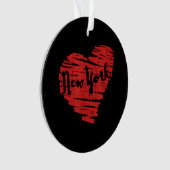 Ik hou van New York Hart NY Ornament (voorkant)