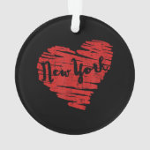 Ik hou van New York Hart NY Ornament (achterkant)
