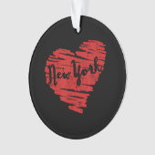 Ik hou van New York Hart NY Ornament (voorkant)