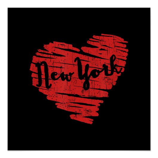 Ik hou van New York Hart NY Perfect Poster (Voorkant)