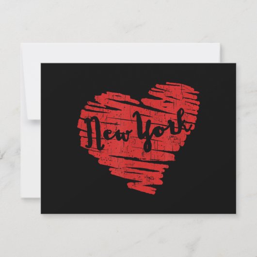 Ik hou van New York Hart NY Save The Date (Voorkant)