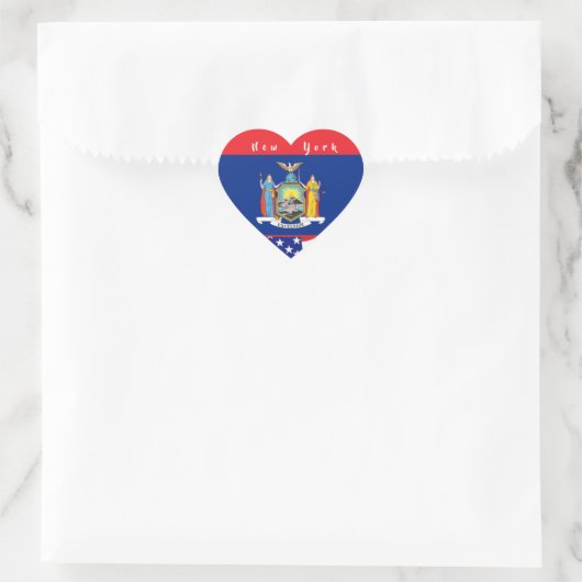Ik hou van New York Hart Sticker (Tas)