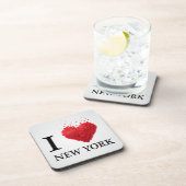 Ik hou van New York Hearts Bier Onderzetter (Rechterzijde)