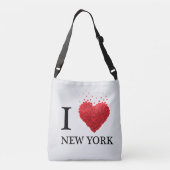 Ik hou van New York Hearts Crossbody Tas (Achterkant)