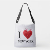 Ik hou van New York Hearts Crossbody Tas (Voorkant)