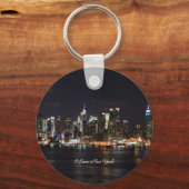 Ik hou van New York, heldere lichten, stadslichten Sleutelhanger (Voorkant)