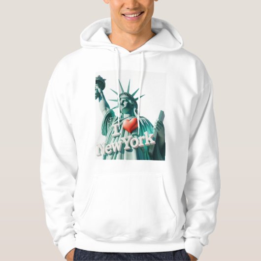Ik hou van New York Hoodie (Voorkant)
