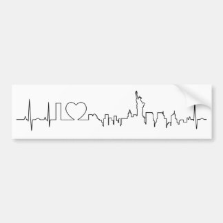 Ik hou van New York in een uitzonderlijke stijl Bumpersticker