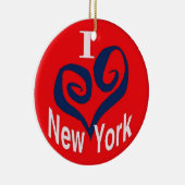 Ik hou van New York Keramisch Ornament (Rechts)