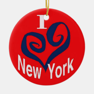 Ik hou van New York Keramisch Ornament