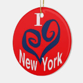 Ik hou van New York Keramisch Ornament (Links)