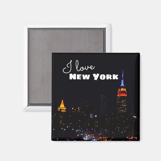 Ik hou van New York koelkast Magnet (Voorkant / Achterkant)