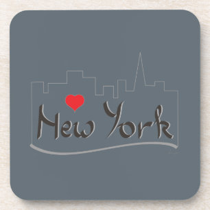 Ik hou van New York, New York Bier Onderzetter