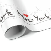 Ik hou van New York, New York Cadeaupapier (Rol Hoek)