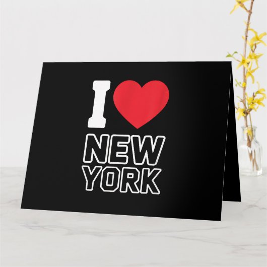 Ik hou van New York - New York City NYC Kaart (Gele Bloem)
