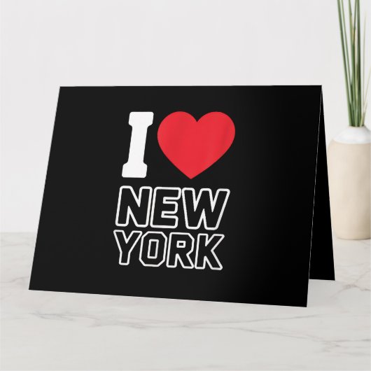 Ik hou van New York - New York City NYC Kaart (Voorkant)
