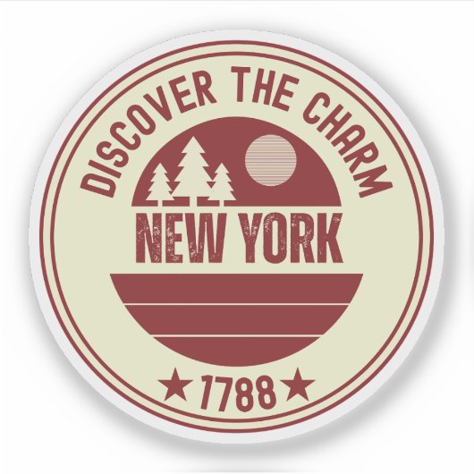 Ik hou van New York - New York City Souvenir Sticker (Voorkant)